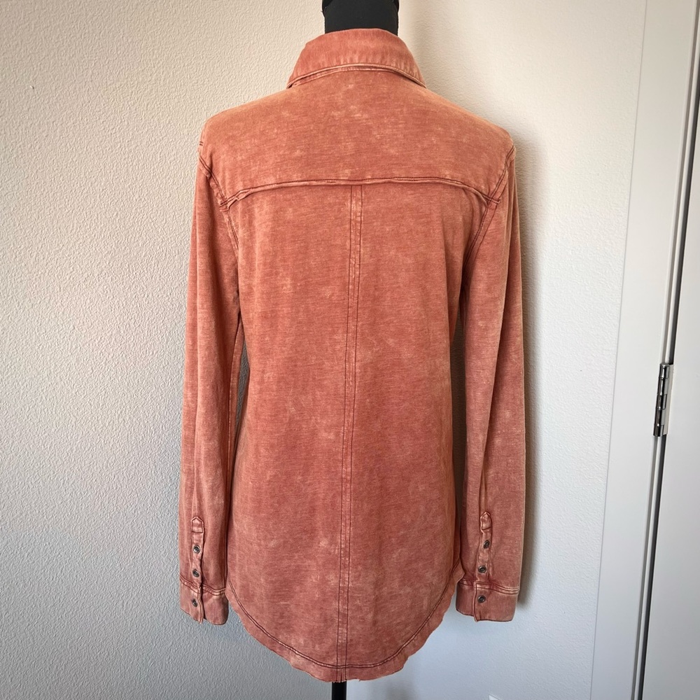 Gilded Intent Soft Marbled Button Down Shirt - image 6